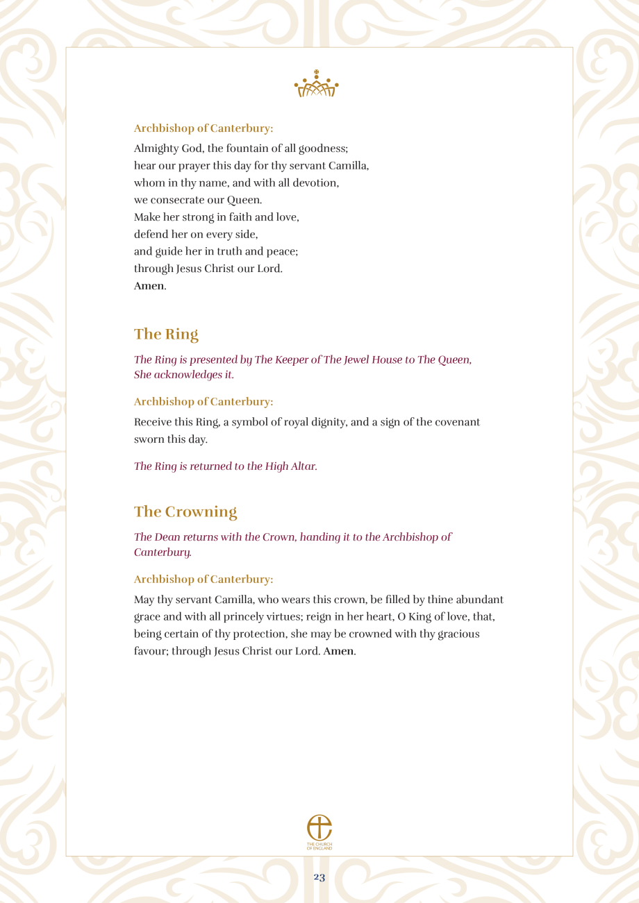 The Coronation Liturgy