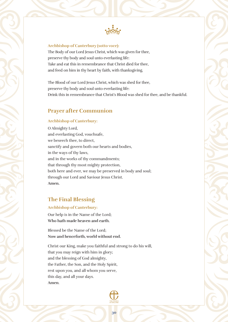 The Coronation Liturgy