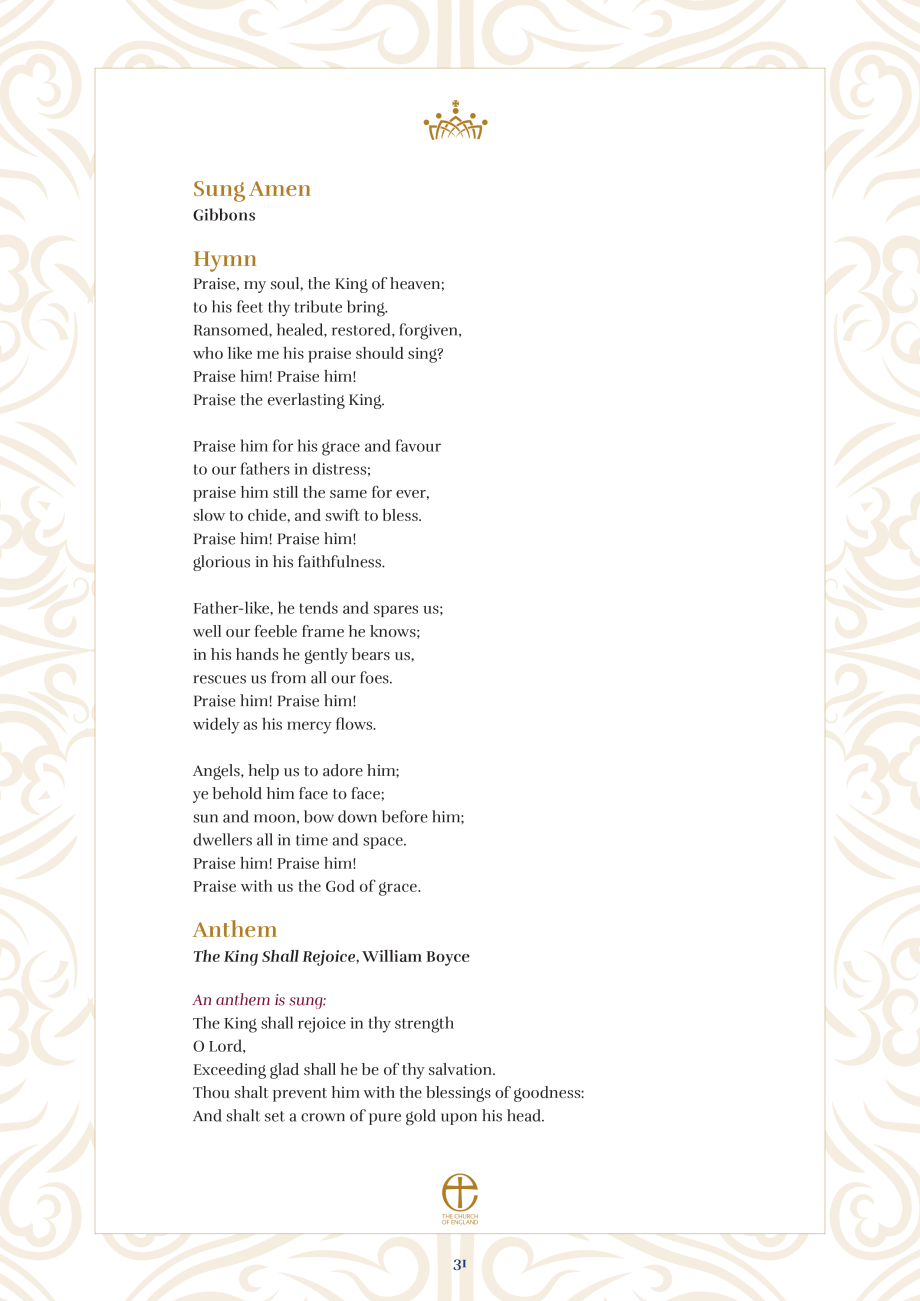 The Coronation Liturgy