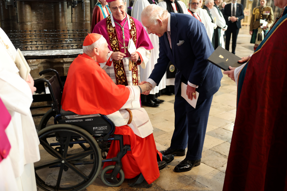 The King attends an Advent Service at Westminster Abbey