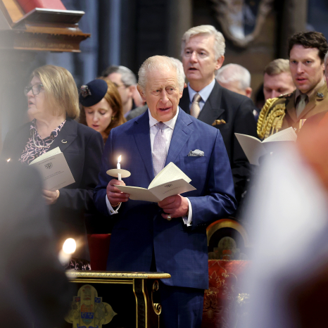 The King attends at Advent Service at Westminster Abbey