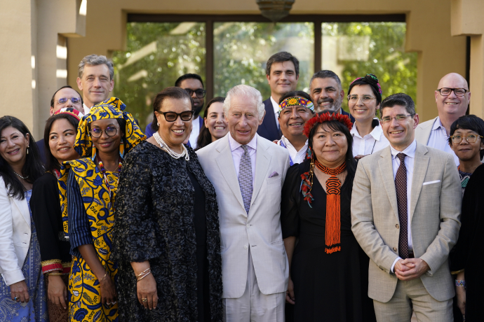 The King attends a Commonwealth and Nature Reception