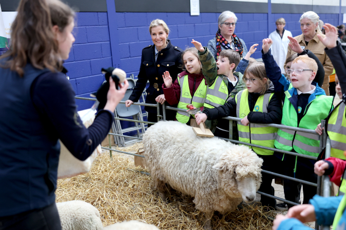 The Duchess of Edinburgh at a Field to Food Learning Day