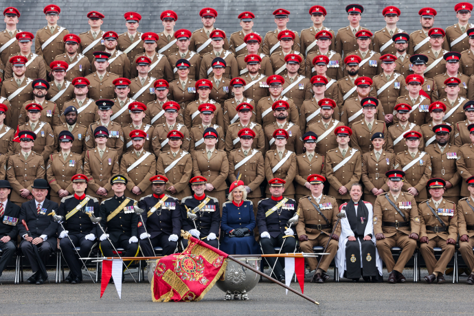 The Queen visits the Royal Lancers