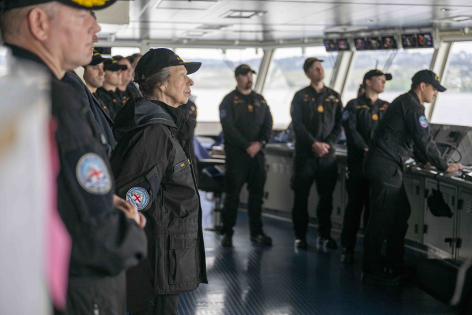 The Princess Royal attends the Commissioning Ceremony for the HMCS Max Bernays 