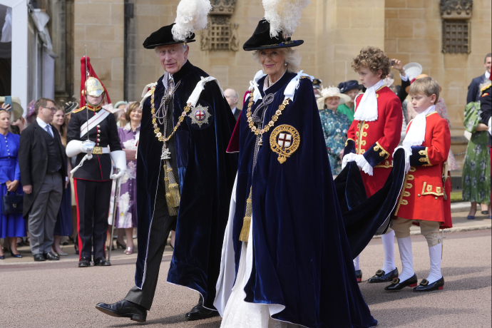 The King and Queen at Garter 2024